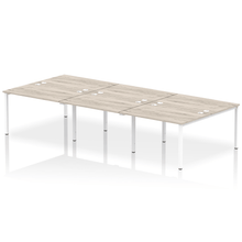 Load image into Gallery viewer, Dynamic Impulse 3600 Grey Oak White Bench Desk