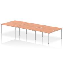 Load image into Gallery viewer, Dynamic Impulse 4200 Beech Silver Bench Desk