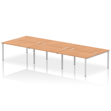 Load image into Gallery viewer, Dynamic Impulse 4200 Oak Silver Bench Desk
