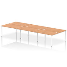 Load image into Gallery viewer, Dynamic Impulse 4200 Oak White Bench Desk