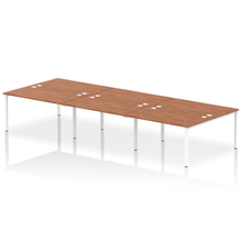 Load image into Gallery viewer, Dynamic Impulse 4200 Walnut White Bench Desk