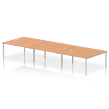 Load image into Gallery viewer, Dynamic Impulse 4800 Oak Silver Bench Desk