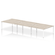 Load image into Gallery viewer, Dynamic Impulse 4800 Grey Oak White Bench Desk