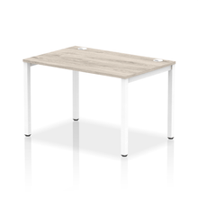 Load image into Gallery viewer, Impulse 1200 White Grey Oak Single Bench Desk