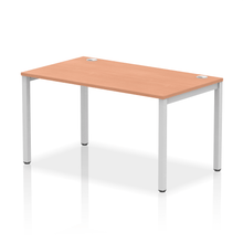 Load image into Gallery viewer, Impulse 1400 Silver Beech Single Bench Desk
