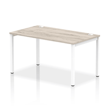 Load image into Gallery viewer, Impulse 1400 White Grey Oak Single Bench Desk
