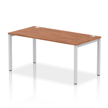 Load image into Gallery viewer, Impulse 1600 Silver Walnut Single Bench Desk