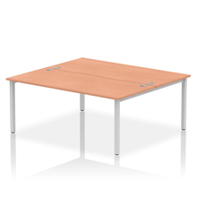 Load image into Gallery viewer, Dynamic Impulse 1800 Beech Silver Bench Desk
