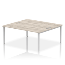Load image into Gallery viewer, Dynamic Impulse 1800 Grey Oak Silver Bench Desk