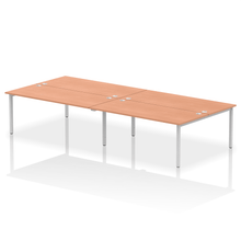 Load image into Gallery viewer, Dynamic Impulse 3600 Beech Silver Bench Desk