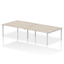 Load image into Gallery viewer, Dynamic Impulse 3600 Grey Oak Silver Bench Desk
