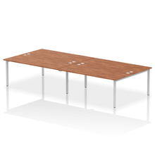 Load image into Gallery viewer, Dynamic Impulse 3600 Walnut Silver Bench Desk