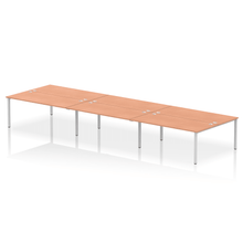 Load image into Gallery viewer, Dynamic Impulse 5400 Beech Silver Bench Desk