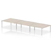 Load image into Gallery viewer, Dynamic Impulse 5400 Grey Oak Silver Bench Desk