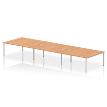 Load image into Gallery viewer, Dynamic Impulse 5400 Oak Silver Bench Desk