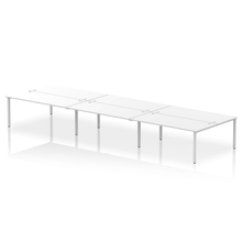 Load image into Gallery viewer, Dynamic Impulse 5400 White Silver Bench Desk