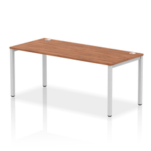 Load image into Gallery viewer, Impulse 1800 Silver Walnut Single Bench Desk