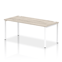 Load image into Gallery viewer, Impulse 1800 White Grey Oak Single Bench Desk