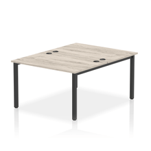 Load image into Gallery viewer, Dynamic Impulse 1200 Grey Oak Black Bench Desk