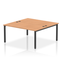 Load image into Gallery viewer, Dynamic Impulse 1600 Oak Black Bench Desk