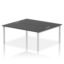 Load image into Gallery viewer, Dynamic Impulse 1800 Black Silver Bench Desk