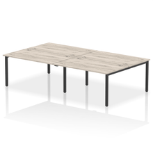 Load image into Gallery viewer, Dynamic Impulse 2800 Grey Oak Black Bench Desk