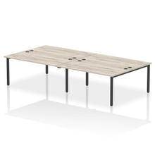 Load image into Gallery viewer, Dynamic Impulse 3200 Grey Oak Black Bench Desk