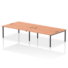 Load image into Gallery viewer, Dynamic Impulse 3600 Beech Black Bench Desk