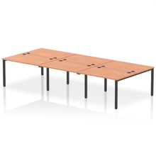 Load image into Gallery viewer, Dynamic Impulse 3600 Beech Black Bench Desk