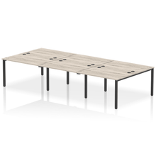 Load image into Gallery viewer, Dynamic Impulse 3600 Grey Oak Black Bench Desk