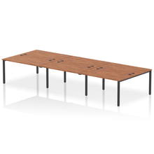 Load image into Gallery viewer, Dynamic Impulse 4200 Walnut Black Bench Desk