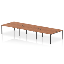 Load image into Gallery viewer, Dynamic Impulse 4800 Walnut Black Bench Desk