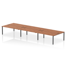 Load image into Gallery viewer, Dynamic Impulse 5400 Walnut Black Bench Desk