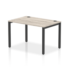 Load image into Gallery viewer, Impulse 1200 Black Grey Oak Single Bench Desk