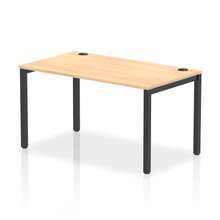 Load image into Gallery viewer, Impulse 1400 Black Maple Single Bench Desk