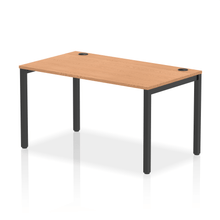 Load image into Gallery viewer, Impulse 1400 Black Oak Single Bench Desk
