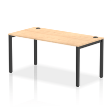 Load image into Gallery viewer, Impulse 1600 Black Maple Single Bench Desk