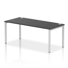 Load image into Gallery viewer, Impulse 1800 Silver Black Single Bench Desk