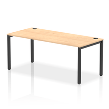 Load image into Gallery viewer, Impulse 1800 Black Maple Single Bench Desk