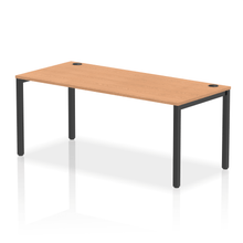 Load image into Gallery viewer, Impulse 1800 Black Oak Single Bench Desk