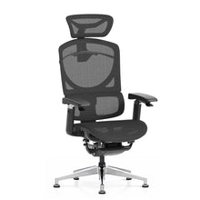 Load image into Gallery viewer, Kinetic Ergonomic Office Chair (No Wheels) Black Mesh - Front View