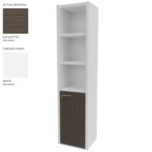 Load image into Gallery viewer, Roma Single Office Cabinet in White & Eucalyptus Finish (Right Hand Opening)