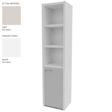 Load image into Gallery viewer, Roma Single Office Cabinet in White & Grey Finish (Right Hand Opening)