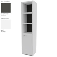 Load image into Gallery viewer, Roma Single Office Cabinet in White & Shadow Grey Finish (Right Hand Opening)