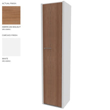 Load image into Gallery viewer, Roma Single Office Cupboard in White & American Walnut Finish (Right Hand Opening)