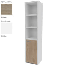 Load image into Gallery viewer, Roma Single Office Cabinet in White & Elm Finish (Right Hand Opening)