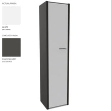 Load image into Gallery viewer, Roma Single Office Cupboard in Shadow Grey & White Finish