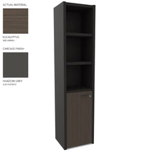 Load image into Gallery viewer, Roma Single Office Cabinet in Shadow Grey & Eucalyptus Finish (Left Hand Opening)