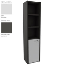Load image into Gallery viewer, Roma Single Office Cabinet in Shadow Grey & Grey Finish (Left Hand Opening)