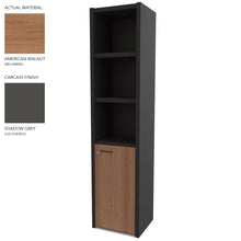 Load image into Gallery viewer, Roma Single Office Cabinet in Shadow Grey & American Walnut Finish (Right Hand Opening)